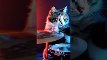 КИШ на барабанах играет кот 🐈