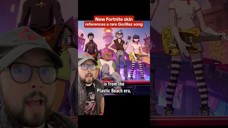 The Gorillaz Fortnite skins are inspired by Plastic Beach, except for 2D! #fortnite #gorillaz #ign