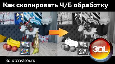 Копируем Ч/Б обработку с помощью цветовой мишени