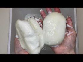 ASMR 🤍☁️ Soaked soap LINOM | АСМР 🤍☁️ Размокшее мыло LINOM