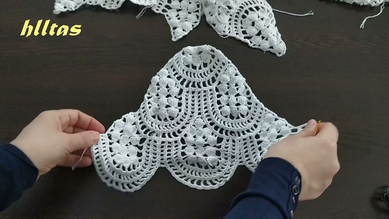 TIĞ İŞİ YAZLIK BLUZ 2.VİDEO (KOL VE YARIM MOTİF)