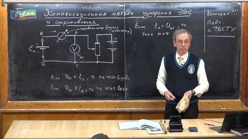 Урок 267. Компенсационные методы измерения ЭДС и сопротивления