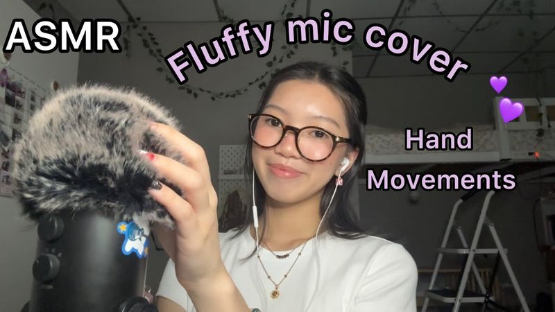 ASMR|Fluffy ￼Cover Triggers/Hand Movements
