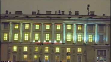 Архитектурный мэппинг как искусство ✨ #travel #peterburg #дворцоваяплощадь #световоешоу