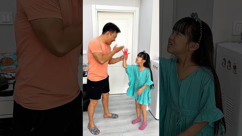 Her father scolds her for nothing 😭😢 LeoNata family #shorts