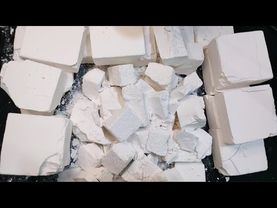 Melting ,plain fresh , reformed gym chalk ASMR compliation