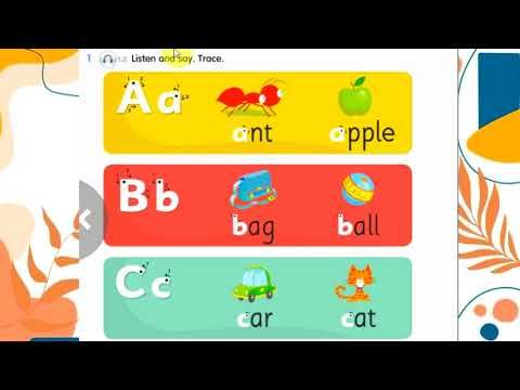 ACADEMY STARS STARTER UNIT 1: LETTER A,B,C ALPHABET BOOK