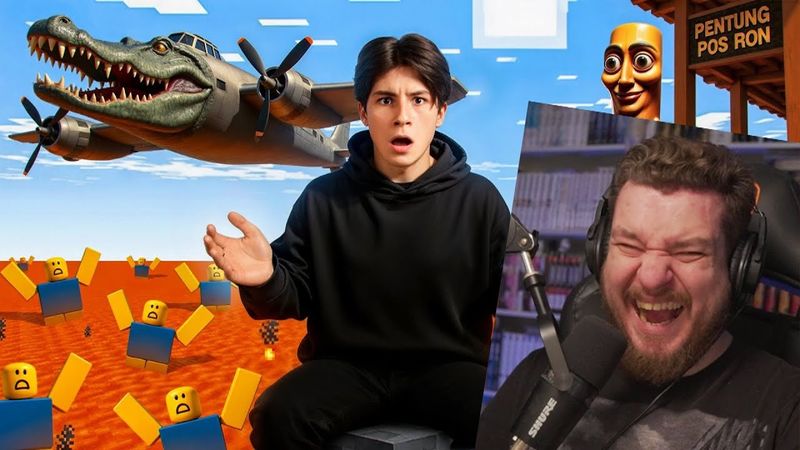 УГАДАЙ ИТАЛЬЯНСКОЕ ЖИВОТНОЕ ИЛИ УМРИ В РОБЛОКС | РЕАКЦИЯ НА ДАЧНИКА