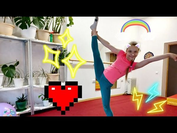 Гимнастика. Разминка как в балете. Gymnastic, split, спорт, шпагат, фитнес.
