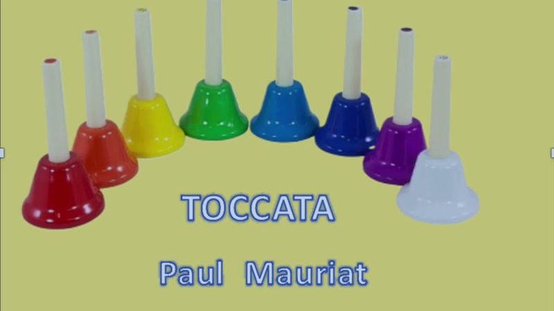 Видео партитура для диатонических колокольчиков Поль Мауриат "Токката"