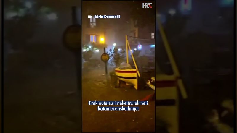 Snažno nevrijeme jučer je poharalo dio zemlje