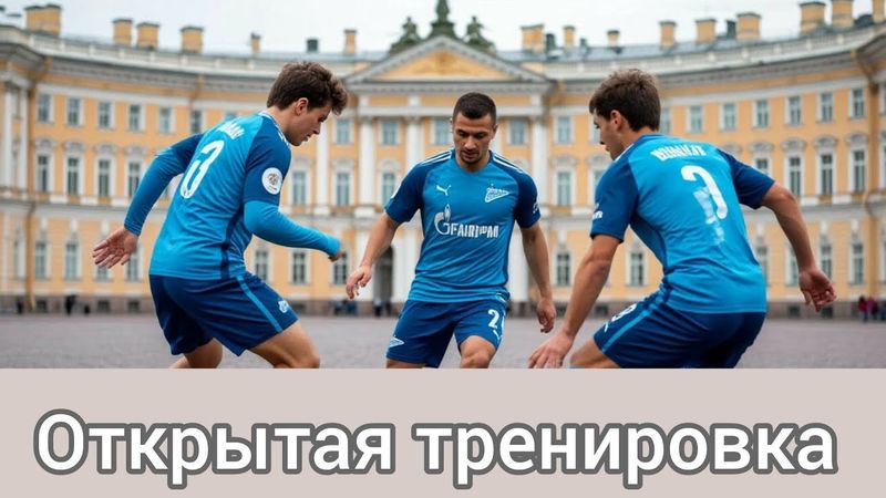 Открытая тренировка Зенита на Дворцовой 🔥