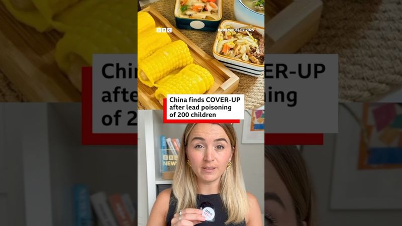 China finds cover-up in lead poisoning of 200 children. #China #BBCNews