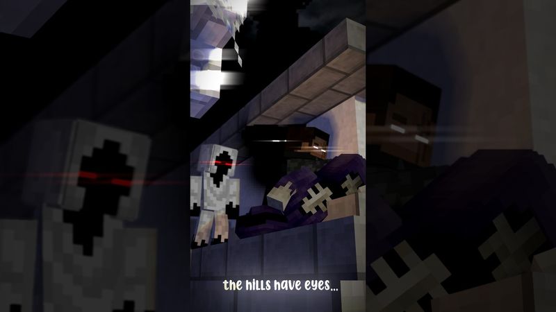 The hills have eyes.. // #shorts #minecraftshorts