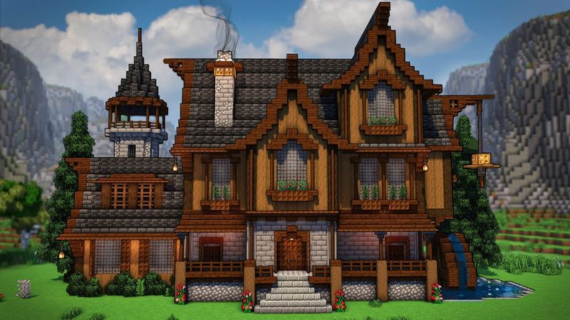 Minecraft: How To Build A Big House | Tutorial