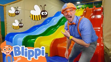 Blippi Learns Colors at Billy Beez Indoor Playground | Educational Videos for Kids