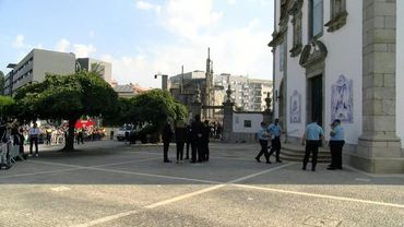 Guests arrive at Liverpool footballer Diogo Jota's funeral | AFP