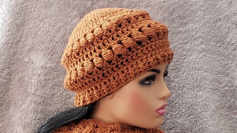 How to crochet beanie | Crochet men's /women's beanie | how to crochet puff stitch beanie