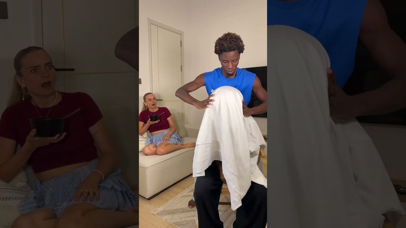 We pranked her😂 Did it look real?😳 @isabellaafro @jackie8_