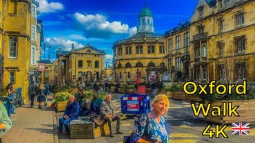 Oxford City Walk in 4K | Relaxing Tour of England’s Famous University Town 🎓