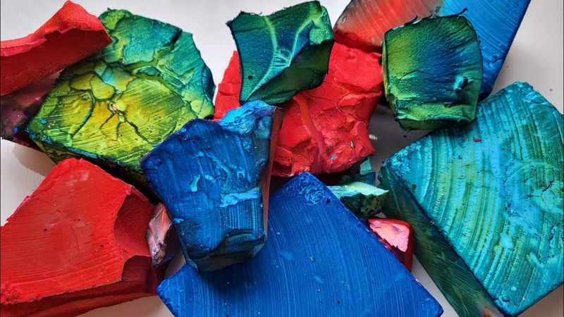 Vibrant, Soft, Dyed BSN Gym Chalk Blocks ♡ ASMR ♡ Oddly Satisfying 😌