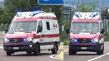 2 Ambulanze della Croce Rossa Italiana Bolzano in emergenza