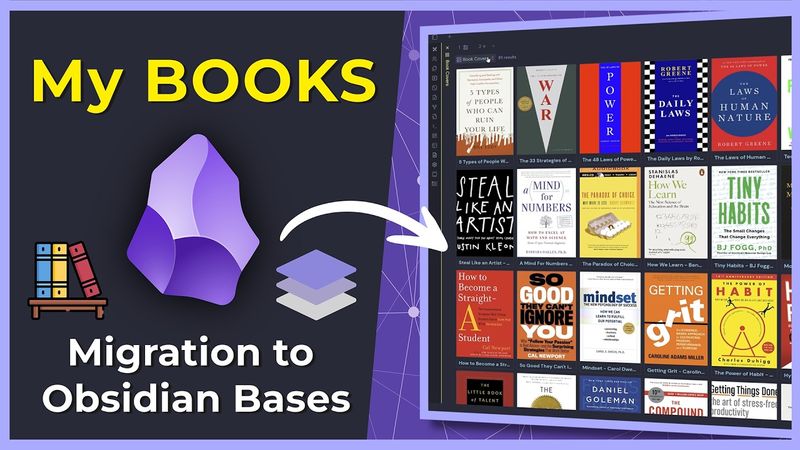 Obsidian Bases: My Bookshelf Migration - Part 03