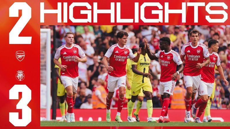 HIGHLIGHTS | Arsenal vs Villarreal (2-3) | Norgaard & Odegaard score in narrow pre-season defeat