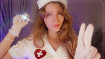ASMR Enfermera Tímida ❤️ Examen de la Vista en la Cama de Hospital 🏥
