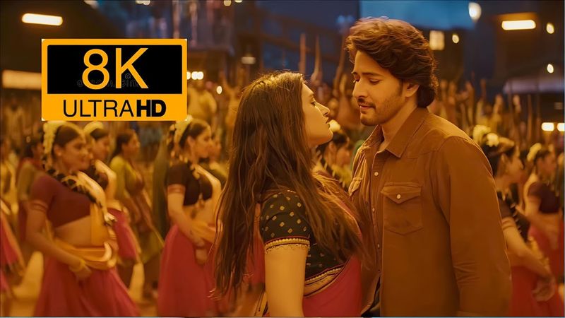 8k Ultra HD song 60fps kurchi madatapeti (Telugu)full resolution 4k Guntur karam mahesha #IFI#new
