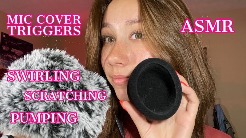 ASMR | mic cover triggers! (scratching, brushing, pumping, swirling, etc.)
