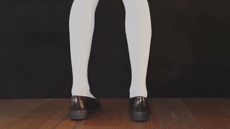 [4K HDR] WHITE STOCKINGS RAW WALKING VIDEO |nylons | tights | JK | foot | legs | Pantyhose