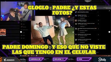 EL PADRE DOMINGO LE ENSEÑA LAS FOTOS CON EMIKUKIS QUE TIENE GUARDADAS EN SU CELULAR A GLOGLOKING