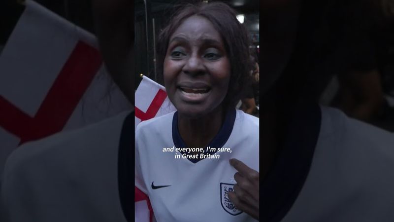 Fans celebrate England’s Euro 2025 win