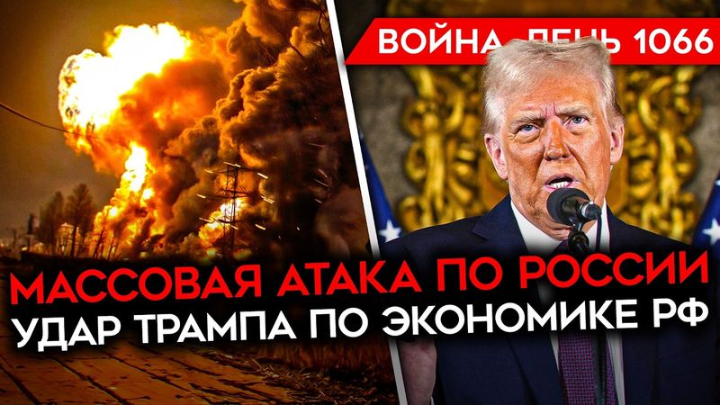 ДЕНЬ 1066. УДАР ТРАМПА ПО РФ/ ВСУ ПРОДОЛЖАЮТ УНИЧТОЖАТЬ НПЗ И ЗАВОДЫ/ 43 000 ДЕЗЕРТИРОВ ВС РФ ЗА ГОД