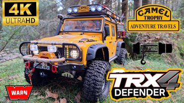 RC Traxxas Defender scale 1/10 camel trophy forest adventure #traxxas #rcoffoad #rccrawler #rccar