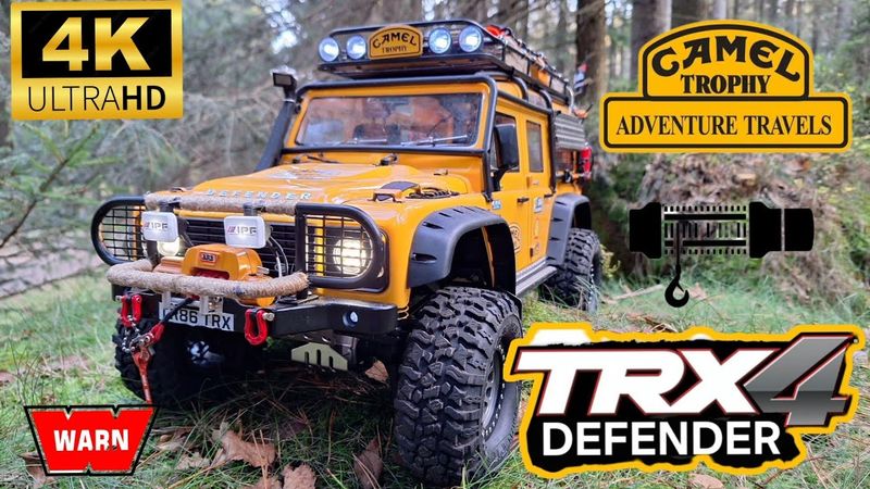 RC Traxxas Defender scale 1/10 camel trophy forest adventure