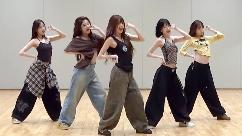 LE SSERAFIM - 'SPAGHETTI' Dance Practice [MIRRORED]