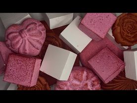 Mass Mini Crush | red and pink reforms | soft gym chalk blocks