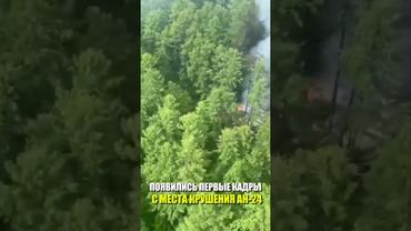 ПОЯВИЛИСЬ ПЕРВЫЕ КАДРЫ С МЕСТА КРУШЕНИЯ АН-24