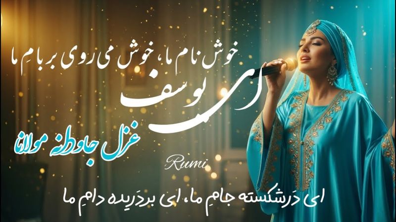 غزل جاودانه مولانا: اِی یوسفِ خوش‌نام ما، خوش می‌روی بر بامِ ما | Ey Yousef Khosh-Name Ma | غزل 4