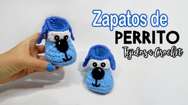 Zapatos de Perrito  a Crochet - Moda Crochet Maritza