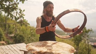 Процесс создания бубна от Александра Дунгур