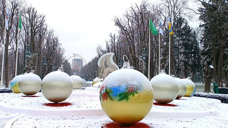 Снежный Харьков. Пришла настоящая зима. Прогулка по заснеженному городу.