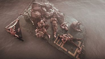 СОЛДАТЫ пытаются выжить посреди моря, страдая от ГОЛОДА и атак гигантской АКУЛЫ