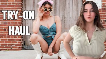 4K TRY ON HAUL IN THE DRESSING ROOM |  NO BRA