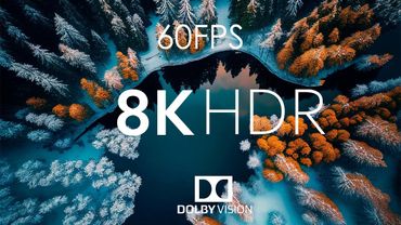 8K HDR 60fps Dolby Vision with Relaxing Piano (Forest Snow)