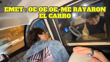 EMETSUKI RAYA SU CARRO CON EL CARRO DE SACHA