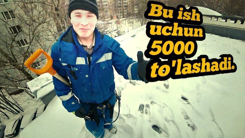 Rossiyada qor tozalash.