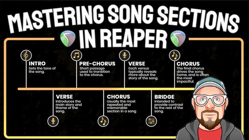 Menguasai Bagian Lagu di REAPER